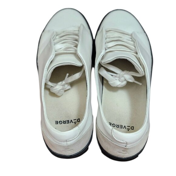 Diverge Mens Cust Leather White Gray Black V17 White Leather w/ Grey minimal low - Picture 8 of 12